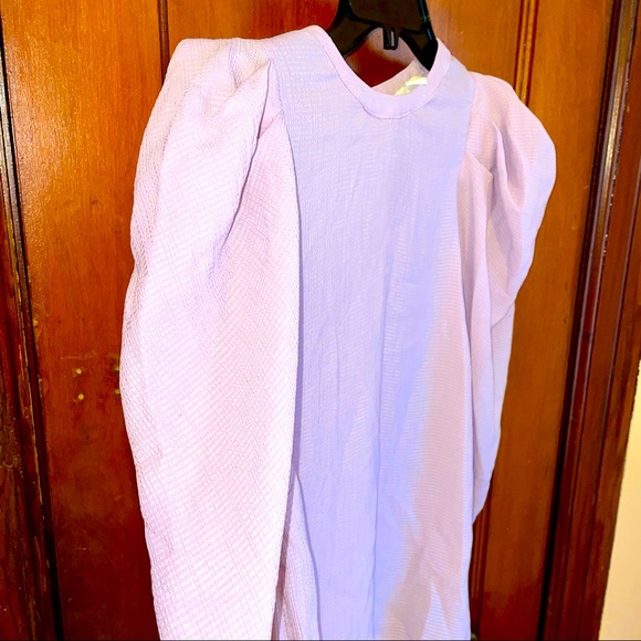 Puff sleeves lilac blouse - Picture 1 of 3